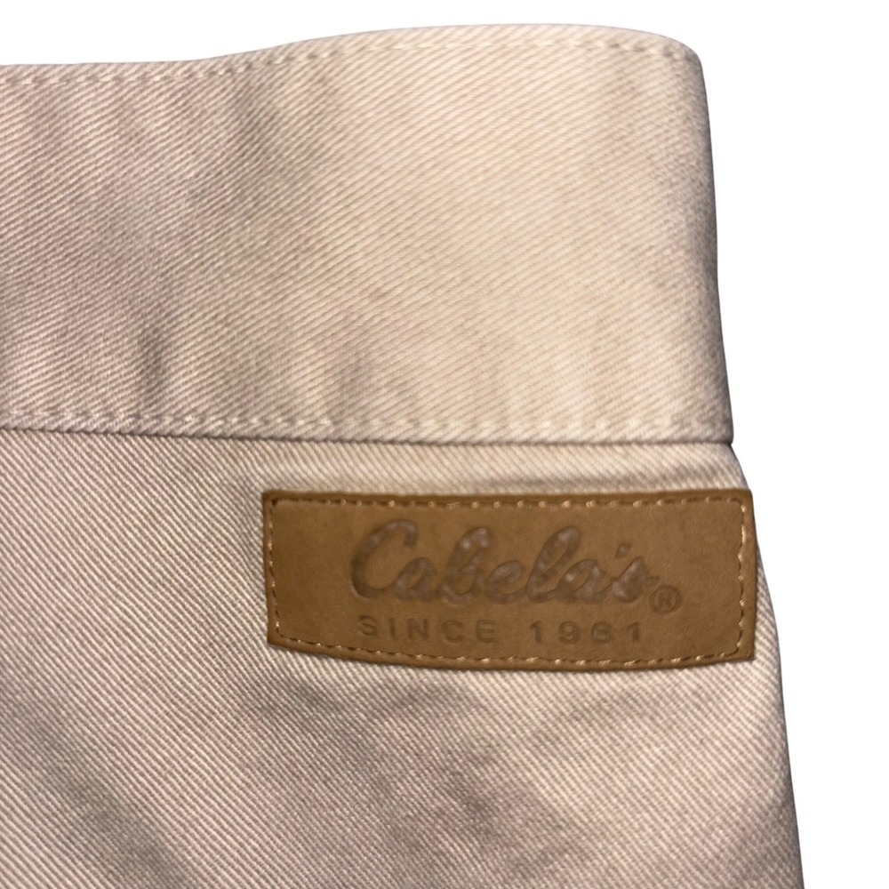 Tan Pants Cabela's Mens Size 42x30 Beige Cotton Blend Chino Golf Work Casual - Picture 4 of 7